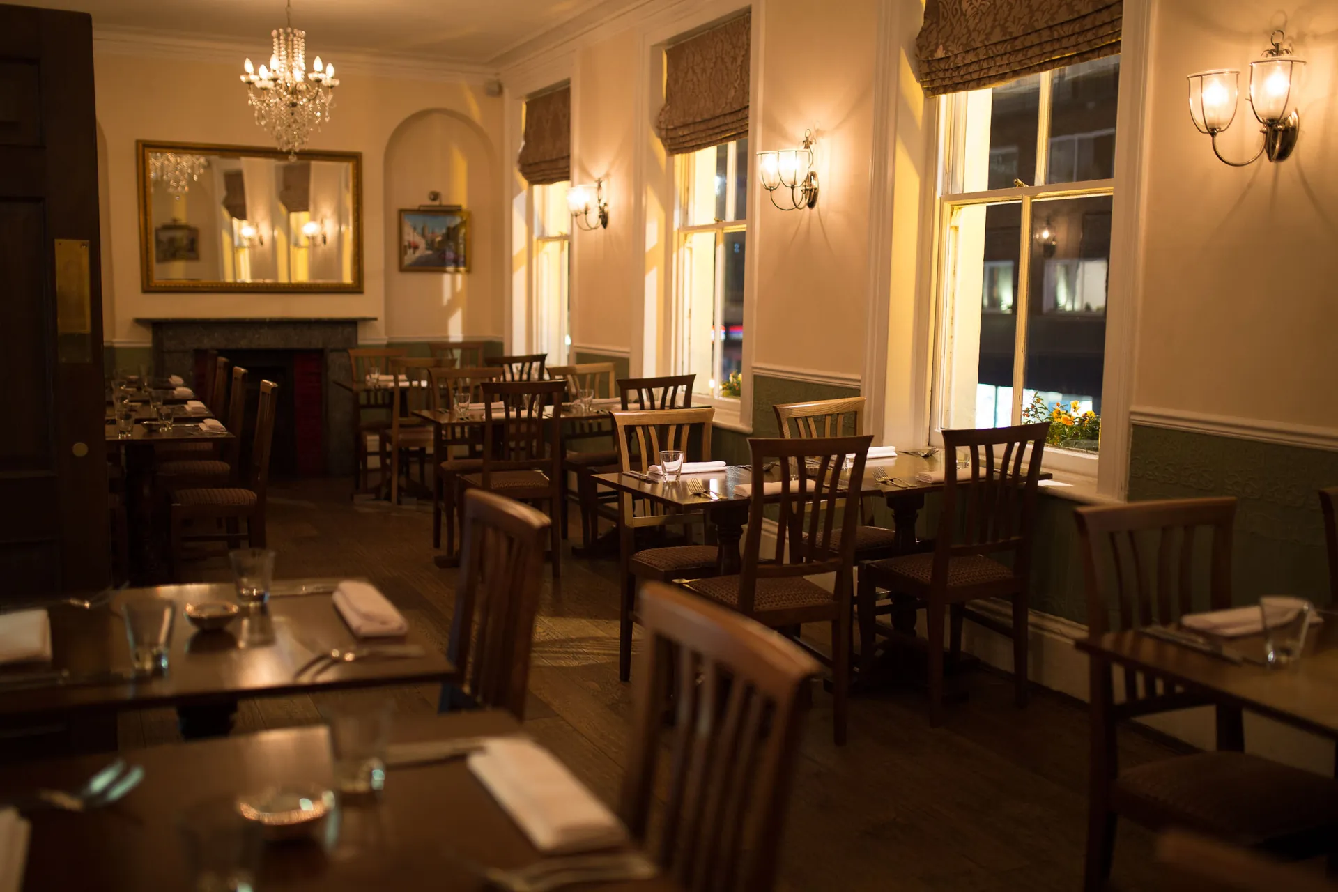 First-floor dining room